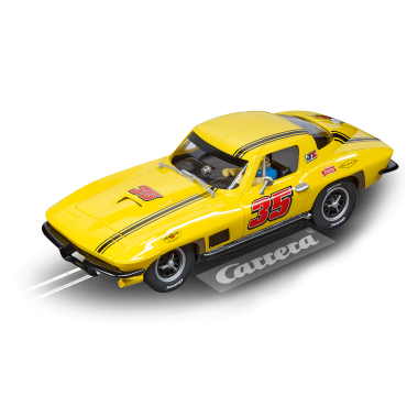 CARRO PARA PISTA ELETRICA AUTORAMA CARRERA EVOLUTION CHEVROLET CORVETTE STING RAY NUMERO 35 ESCALA 1/32 CAR 20027615 CAR20027615